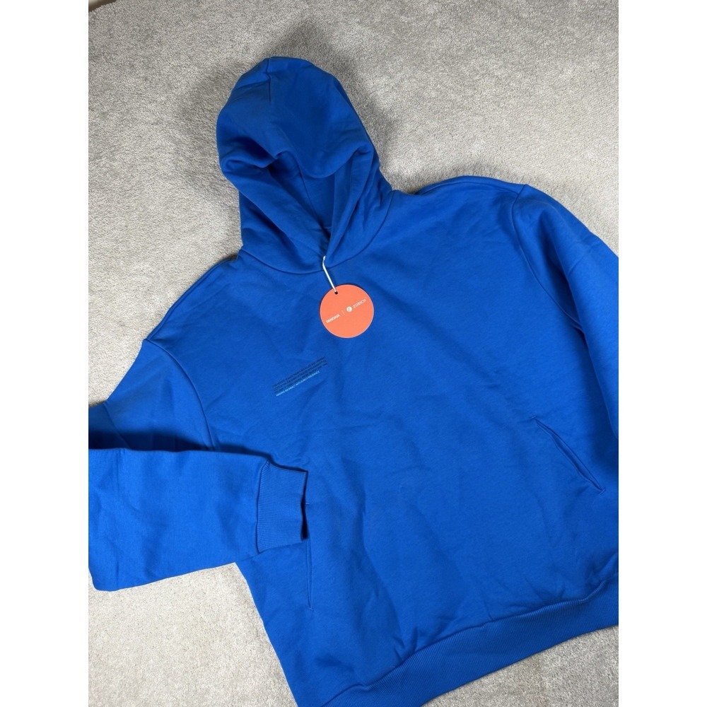 Pangaia Organic Recycled Cotton Natural Hoodie Blue Men Size S Oversized Zurich